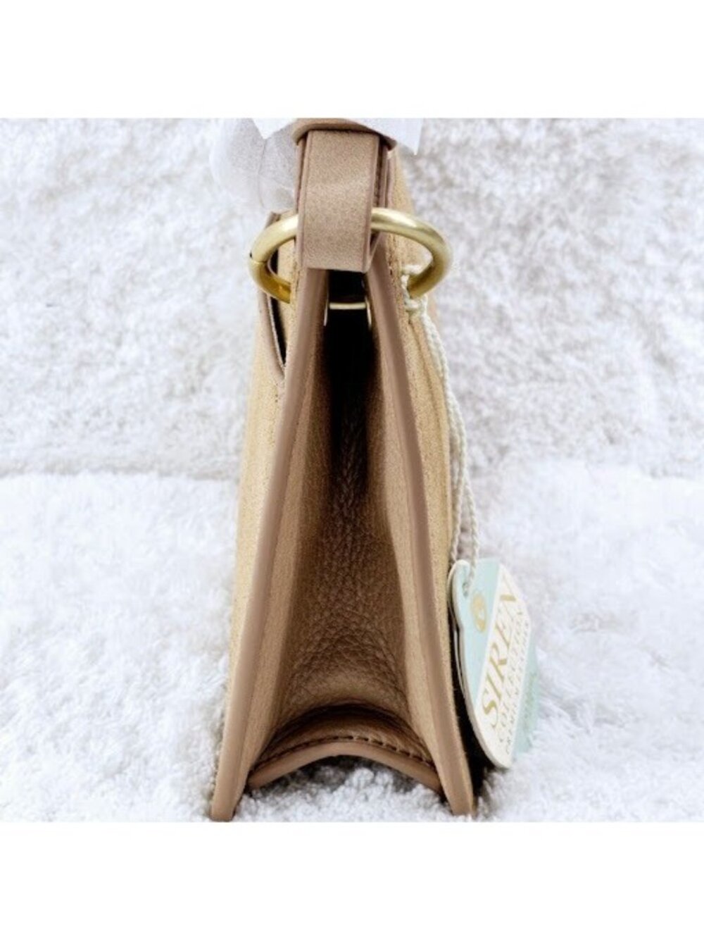 SPARTINA 449 Siren Carrie Putty Suede Leather Crossbody & La Petite Wallet NWT - Picture 7 of 16